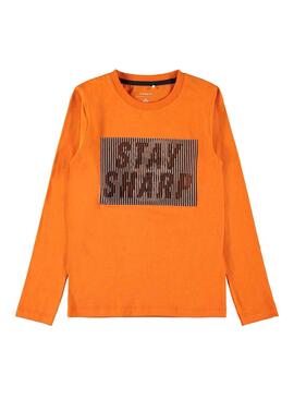 T-Shirt Name It Nudo Orange Enfante