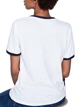 T-Shirt Pepe Jeans Mila Blanc Femme
