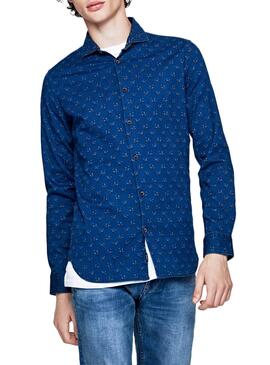 Chemise Pepe Jeans Axel Bleu Homme