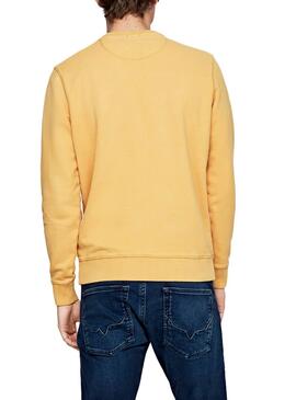 Sweat Pepe Jeans Lucas Jaune Homme