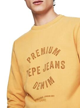 Sweat Pepe Jeans Lucas Jaune Homme