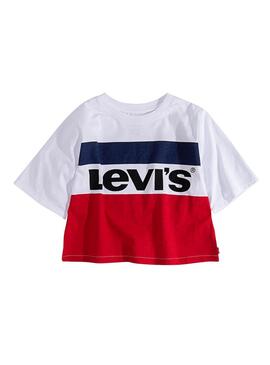 T-Shirt Levis Crop Colorblock Fille