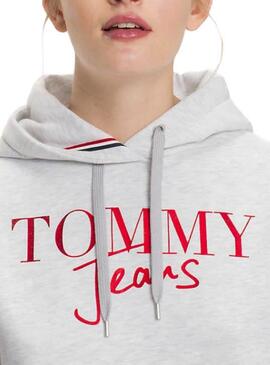 Sweat Tommy Jeans Modern Logo H Gris