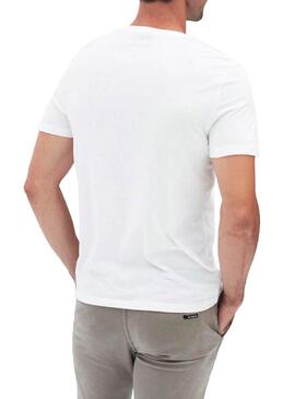 T-Shirt Ecoalf Natal Label Blanc Homme