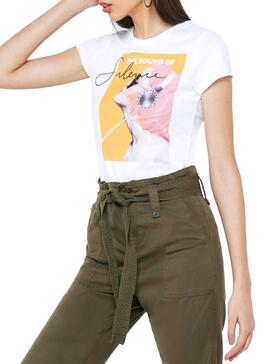 T-Shirt Only Pacey Blanc Femme