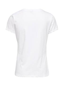 T-Shirt Only Pacey Blanc Femme