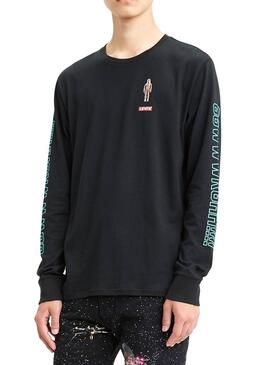 T-Shirt Levis Chewbacca Star Wars noir Homme