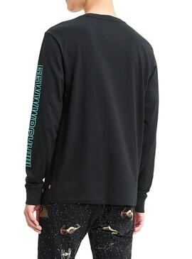 T-Shirt Levis Chewbacca Star Wars noir Homme