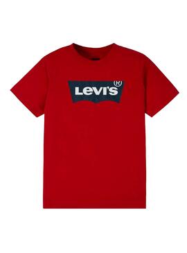 T-Shirt Levis Batwing Rouge Fille et Garçon