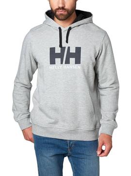 Sweat Helly Hansen Logo Hoodie Gris Homme