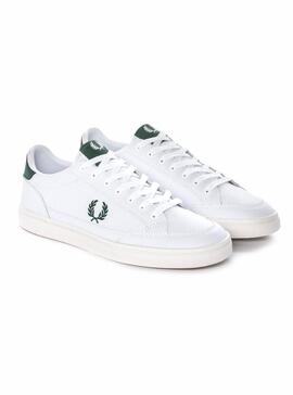 Baskets Fred Perry Deuce Peau Blanc Homme