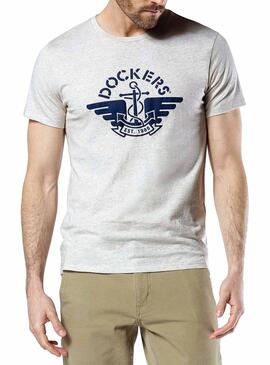 T-Shirt Dockers Alpha Gris Homme