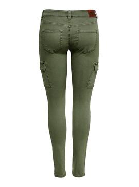 Only Pantalon Cece Vert Femme