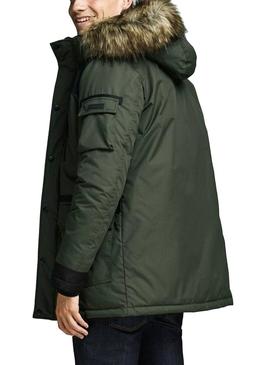 Veste Jack and Jones Globe Vert Homme
