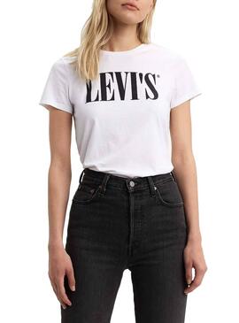 T-Shirt Levis 90S Serif Blanc Femme