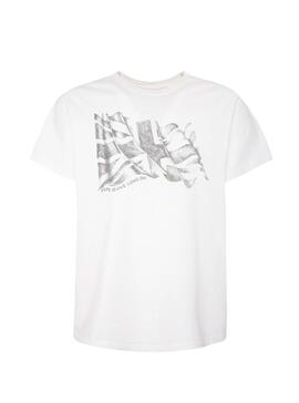 T-Shirt Pepe Jeans Betrand Blanc Homme
