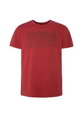 T-Shirt Pepe Jeans Billy Rouge Homme