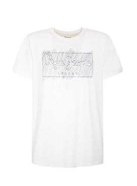 T-Shirt Pepe Jeans Billy Blanc Homme