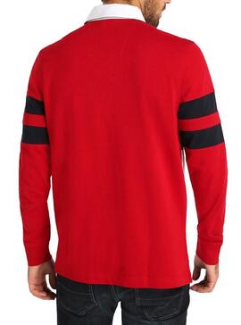Polo Nautica Rugby Rouge Homme