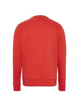 Sweat Tommy Jeans Essential Flag Rouge Homme