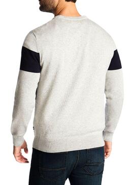 Pull Nautica Bold Gris Homme