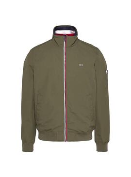 Tommy Jeans Essential Vert Bomber Pour Homme