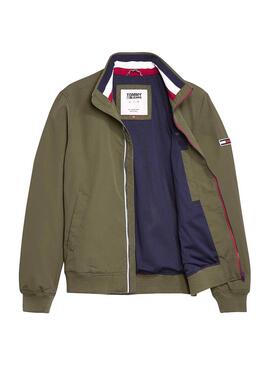 Tommy Jeans Essential Vert Bomber Pour Homme