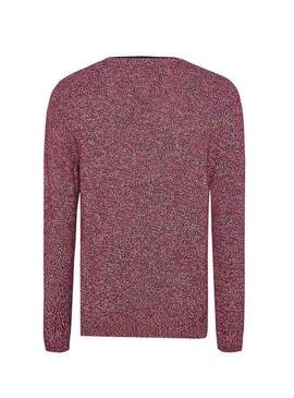 Pull Tommy Jeans Melange Rouge Pour Homme