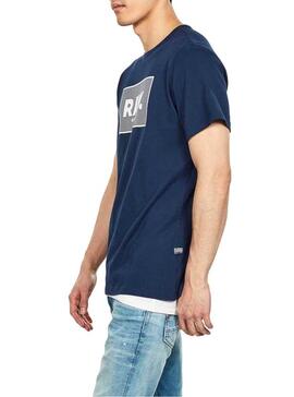 T-Shirt G-Star Boxed Bleu Pour Homme