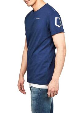 T-Shirt G-Star Shield Bleu Pour Homme