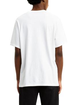 T-Shirt Levis Serif Logo Blanc Pour Homme