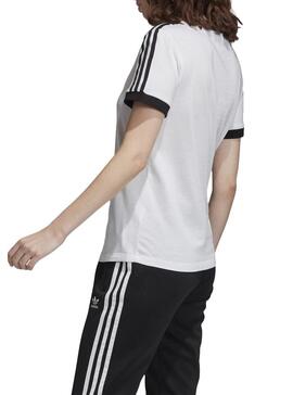 T-Shirt Adidas 3 STR Blanc Pour Femme