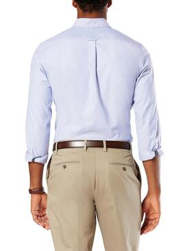 Chemise Dockers Oxford Stretch Bleu Homme