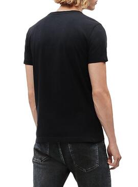 T-Shirt Calvin Klein Monogram Pocket Noir 