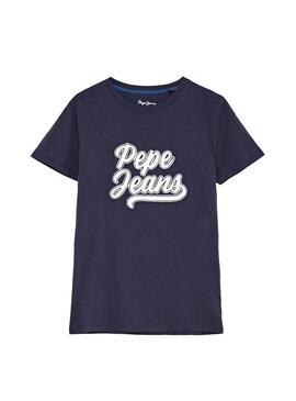 T-Shirt Pepe Jeans Trenan Marin Pour Garçon
