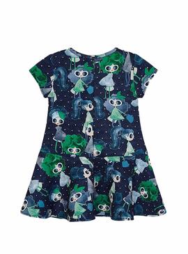 Robe Mayoral Double Print Vert Pour Fille