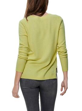 Pull Only Lesly Jaune Femme