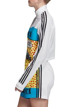 Sweat Adidas Fiorucci Blanc Femme