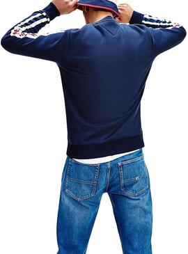 Sweat Tommy Jeans Branded  Bleu Homme