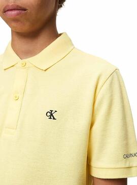 Polo Calvin Klein Essential Yellow pour Garçon