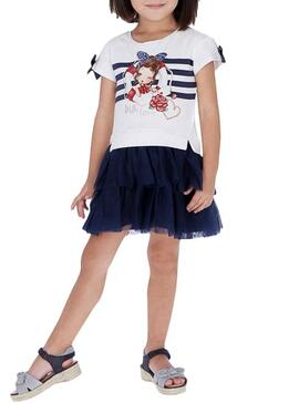 Robe Mayoral Fille Float Marin pour Fille