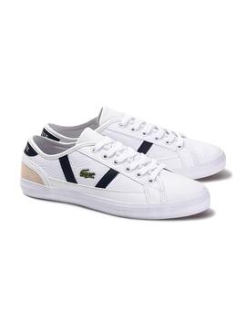 Chaussure Lacoste Sideline Blanc Femme
