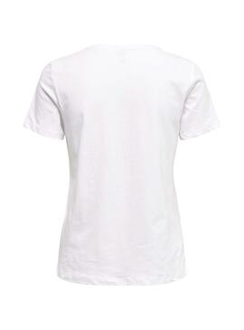 T-Shirt Only Kita Life Blanc pour Femme