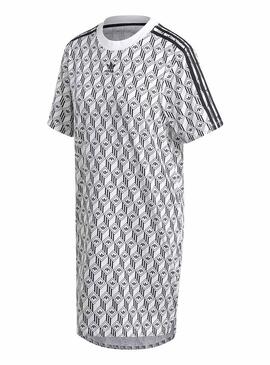 Adidas Geometric Dress Blanc pour Femme