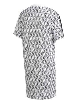 Adidas Geometric Dress Blanc pour Femme