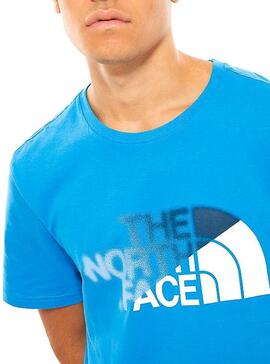 T-Shirt The North Face Logo Bleu Homme