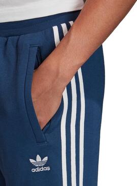 Pantalon Adidas 3 Stripes Bleu Homme