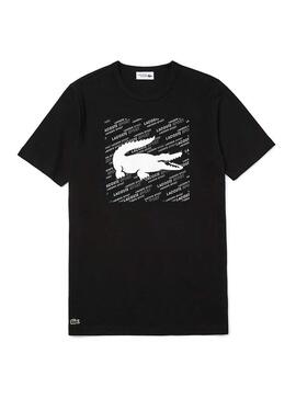 T-Shirt Lacoste Cols Roules TH8384 Marine Homme