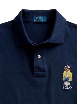 Polo Polo Ralph Lauren Marine Bear Homme