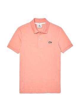 Polo Lacoste Live unisexe extensible rose